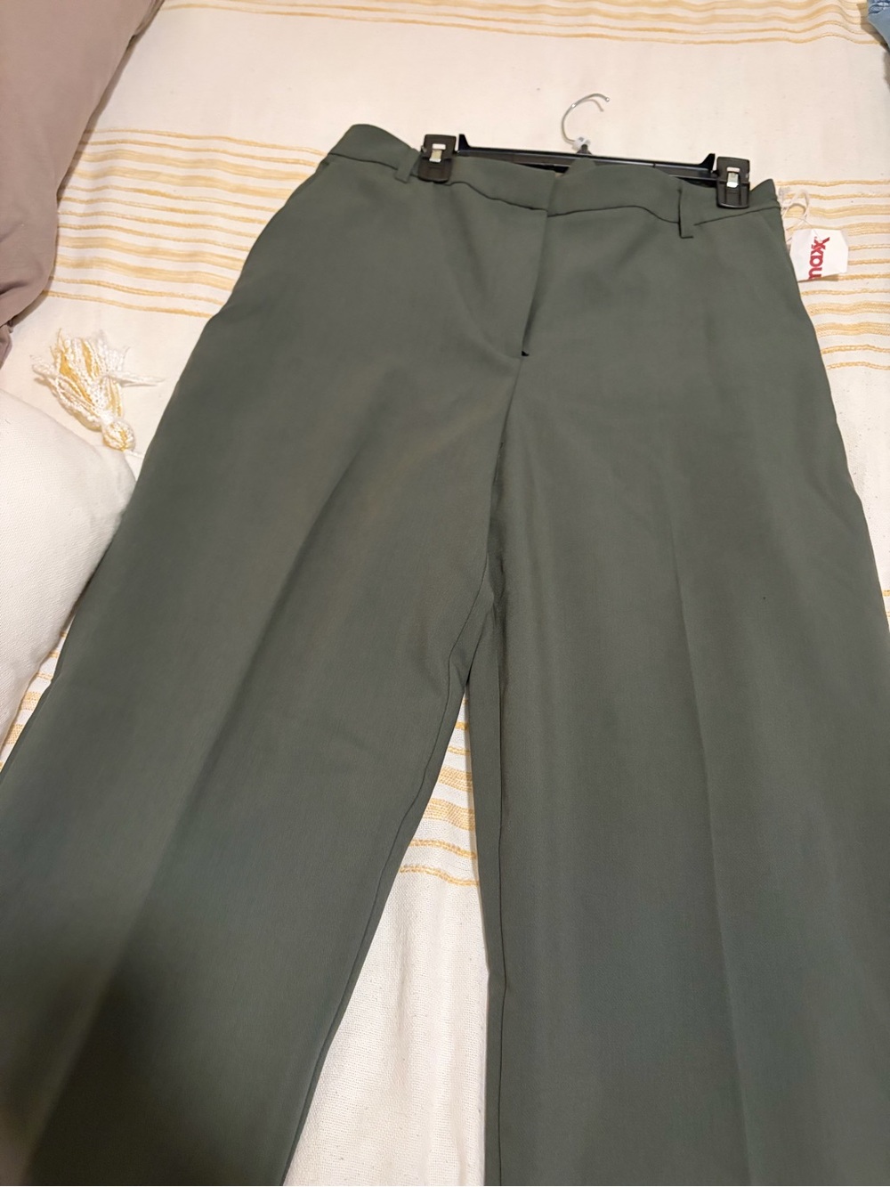 Joie Olive Green Straight-Leg Pants